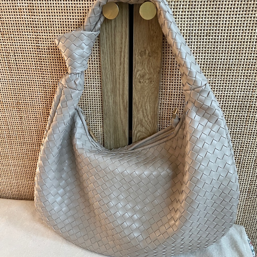 Melie Bianco Brigitte Large Satchel in ivory